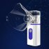 Ultrasonic Nebulizer Micrgrid Automizer Portable Rechargeable Handheld Household Child Adult Nebulizer blue