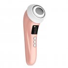 Ultrasonic Skin Scrubber Face Cleansing Device Ems Facial Lifting Skin Beauty Introducer TL818 pink