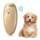 Ultrasonic Stop Device Portable Manual Bark Control Anti Bark Pet Trainer Gold