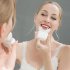 Ultrasonic Toothbrush  LED Light Waterproof U Shaped Brush Head Protects Gums  360   Oral Cleaning Ordinary White