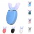 Ultrasonic Toothbrush  LED Light Waterproof U Shaped Brush Head Protects Gums  360   Oral Cleaning Ordinary White