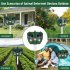 Ultrasonic Waterproof Animal Repellent 13 5 Khz  45 5 Khz Ip44 Waterproof Cat Dog Repellent Deterrent Green