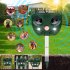 Ultrasonic Waterproof Animal Repellent 13 5 Khz  45 5 Khz Ip44 Waterproof Cat Dog Repellent Deterrent Green