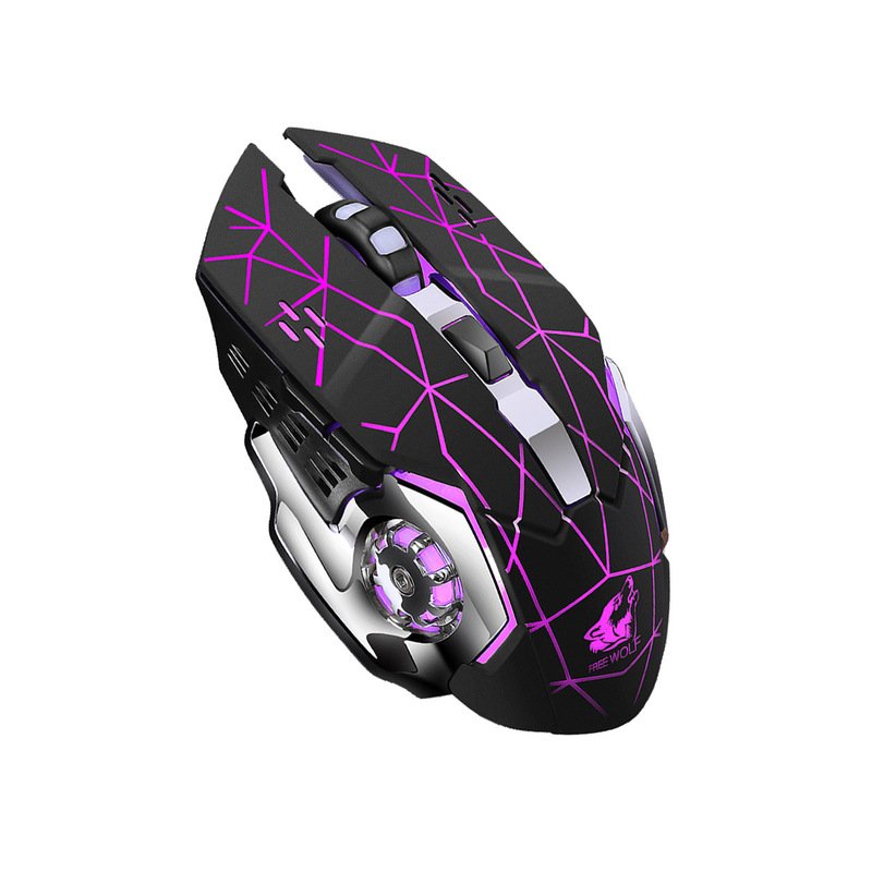 Rechargeable Wireless Silent LED Backlit Gaming Mouse USB Optical Mouse for PC 