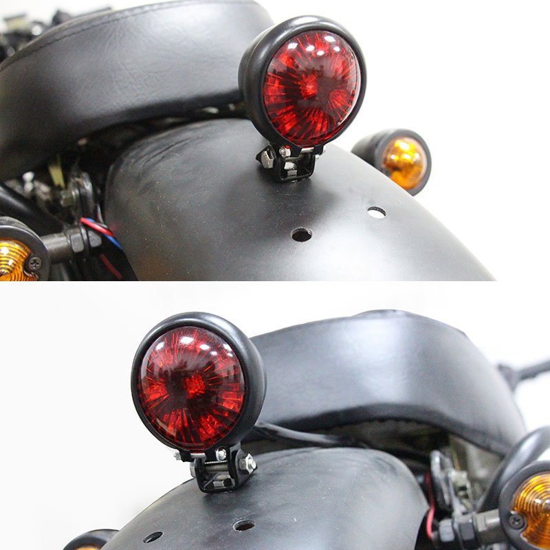 Motorcycle 12v Led Cafe Racer Style Stop Tail  Light Motorbike Brake Rear Lamp Taillight 