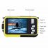 Underwater Camera Digital Camera 24 MP 1080P Camera with Selfie Mode yellow