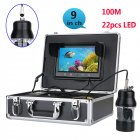 Underwater Fishing Camera with 360 degree rotational view features a 1 3 Inch SONY CCD and Remote Control  coming with a 1 color monitor and 100 meter cable
