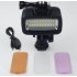 Underwater LED Lighting Lamp for GoPro Hero Motion Camera Supplementary LED Lighting Black