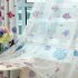 Underwater World Printing Window Curtain for Kids Room Shading Decor Coffee yarn 1 meter wide x 2 7 meters high
