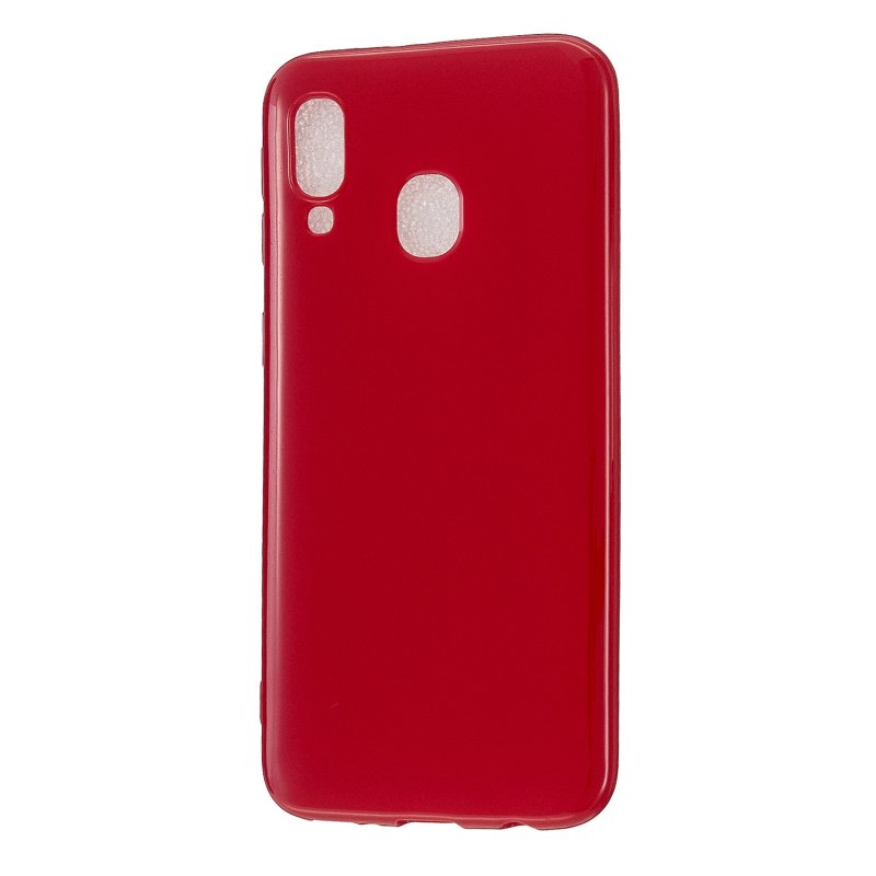 For Samsung A20E/A40/A70 Cellphone Cover Soft TPU Phone Case Simple Profile Scratch Resistant Full Body Protection Shell Rose red