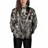 Unisex 3D Crown Skull Pattern Hoodies Couples Fashion Hooded Tops Baseball Sweatshirts as shown S