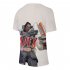 Unisex 3D Digital Game Printing Vivid Pattern Short Sleeve Cotton Casual T shirt E type S