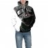 Unisex 3D Digital Stylish Cartoon Print Hooded Baseball Sweatshirts Fashion Pullover Tops Kakashi XL