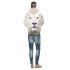 Unisex 3D Digital Stylish Cartoon Print Hooded Baseball Sweatshirts Fashion Pullover Tops Kakashi XL