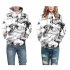 Unisex 3D Foggy Digital Printing Hoodies Fashion Drawstring Pullover Sweatshirt Tops Foggy M
