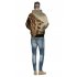 Unisex 3D Vivid Color Skeleton Fingers Fashion Hooded Tops Baseball Sweatshirts as shown XXL