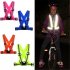 Unisex Adjustable Reflective Vest   High Visibility Safety Straps for Jogging Cycling Walking Running  Green