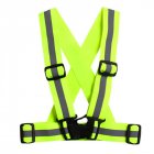 Unisex Adjustable Reflective Vest -Green