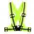 Unisex Adjustable Reflective Vest High Visibility Safety Straps for Jogging Cycling Walking Running5W8M