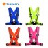 Unisex Adjustable Reflective Vest High Visibility Safety Straps for Jogging Cycling Walking Running5W8M