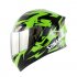 Unisex Advanced Double Lens Flip up Motorcycle Helmet Off road Safety Helmet green with colorful lens XL