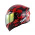 Unisex Advanced Double Lens Flip up Motorcycle Helmet Off road Safety Helmet green with colorful lens L