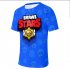Unisex BRAWL STARS 3D Digital Letters Pattern Fashion Round Collar T shirt A L