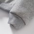 Unisex Cartoon Print Round Collar Loose Long Sleeve Casual Sports Sweatshirts gray XL