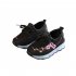 Unisex Children LED Light Shoes Embroider Sports Casual Anti skid Baby Shoes  Pink 24 inner length 15 cm