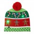 Unisex Christmas Halloween LED Lights Knitted Hat and Scarf Set Fashion Wear Christmas tree  One size