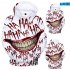Unisex Clown Joker 3D Printing Hoodie Scary Long Sleeve Hooded Tops Q 1364 YH03 Style F L