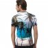 Unisex Coconut Tree 3D Digital Print Loose Short Sleeve Round Collar Large Size T shirt Coconut Tree  L
