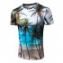 Unisex Coconut Tree 3D Digital Print Loose Short Sleeve Round Collar Large Size T shirt Coconut Tree  L