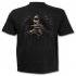 Unisex Cool 3D Skull Digital Printed Round Neck Cotton T shirt as shown M
