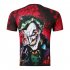 Unisex Cool Dark Knight Poker Clown 3D printed Short sleeved T shirt Photo Color XXXL