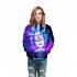Unisex Couples Fashion 3D Digital Printing Hooded Sweatshirt Pullover LMS269 XXL