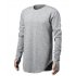Unisex Cuff Thumb Open Design Fashion Long Sleeve T Shirt light grey XXL