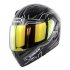 Unisex Double Lens Flip up Motorcycle Helmet High Strength Safety Helmet Matte black blue with silver lens L