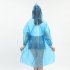 Unisex Extra Thick Emergency Waterproof Rain Poncho with Drawstring Hood Raincoat