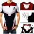 Unisex Fashion Casual 3D Print Fitness Tops Cosplay Short Sleeve Shirt