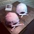 Unisex Fashion Embroidered Heart Sports Baseball Cap Tie Strap Hat for Camping Traveling