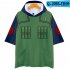 Unisex Fashion Naruto Cosplay Digital Print 3D Hooded Tops Short sleeved T shirt  Q 0833 YH09 Orange XL