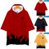 Unisex Fashion Naruto Digital Print 3D Short sleeved T shirt Hooded Tops Q 2097 YH09 red XL