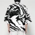 Unisex Fashion Summer Half Sleeve Loose Kimono Thin Sunscreen Robe Clothes V00024 3M25 XL