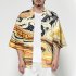 Unisex Fashion Thin Sunscreen Robe Half Sleeve Loose Large Size Kimono Clothes V00019 3M25 L