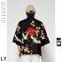 Unisex Fashion Thin Sunscreen Robe Summer Half Sleeve Loose Kimono Clothes V00020 3M25 XXL