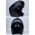 Unisex Flip Up Racing Helmet Modular Dual Lens Motorcycle Helmet Bright black with transparent XL