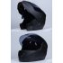Unisex Flip Up Racing Helmet Modular Dual Lens Motorcycle Helmet Matte black with transparent XL