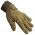Unisex Full Finger Gloves Warm Windproof Thickening Comfortable Outdoor Gloves Cycling Motorcycle Hiking Camping Khaki L