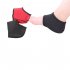 Unisex Heel Cover Heel Protective Sock Anti cracks Prevent Grinding Feet Socks Black red L